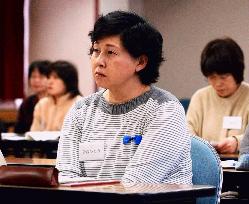 Soga attends nursing retraining classes